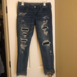 American Eagle Size 10 Ripped Jeggings